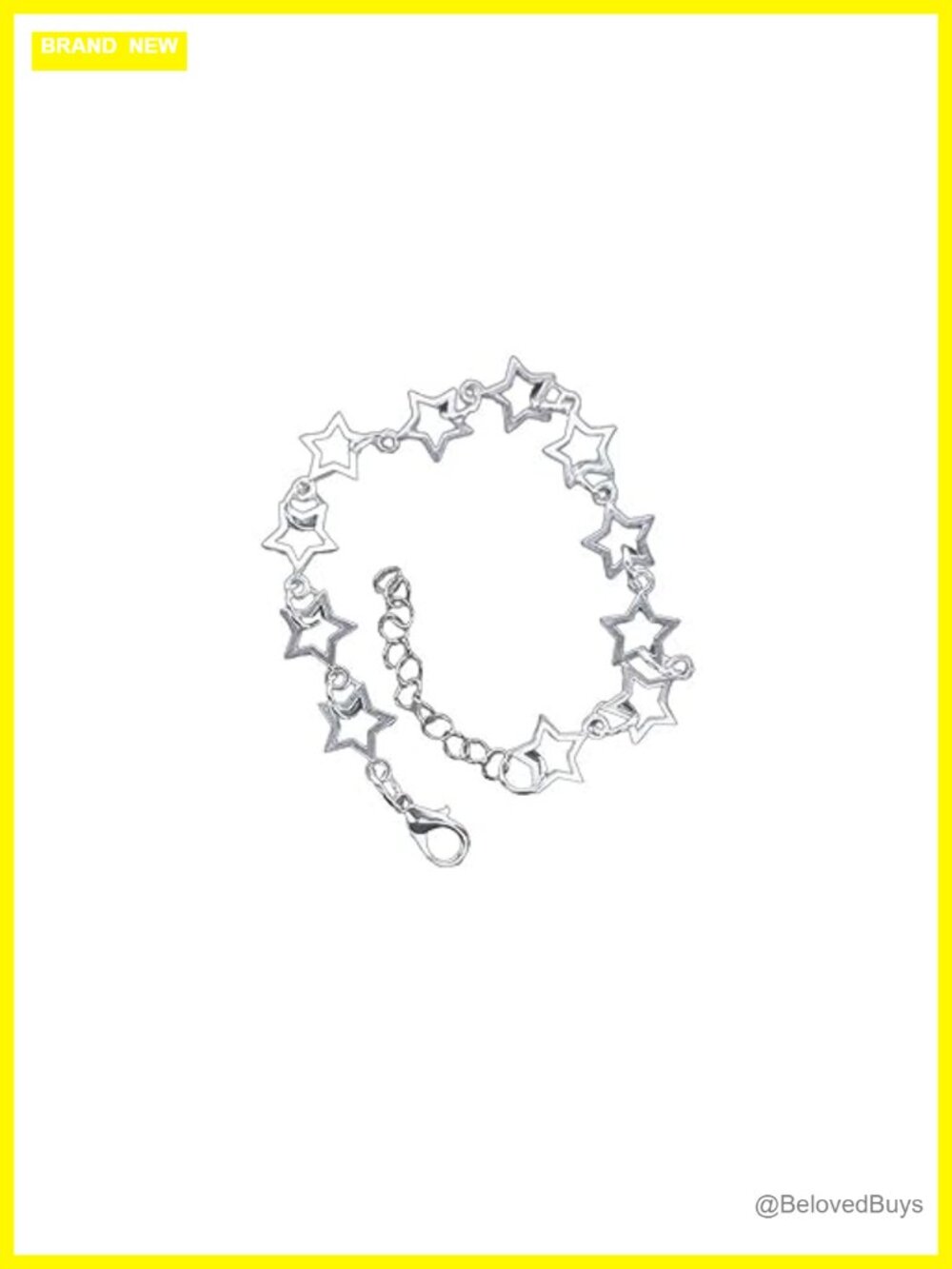 Y2k Star Heart Beaded Bracelet Alloy Imitation Pearl Acrylic Adjustable Women's